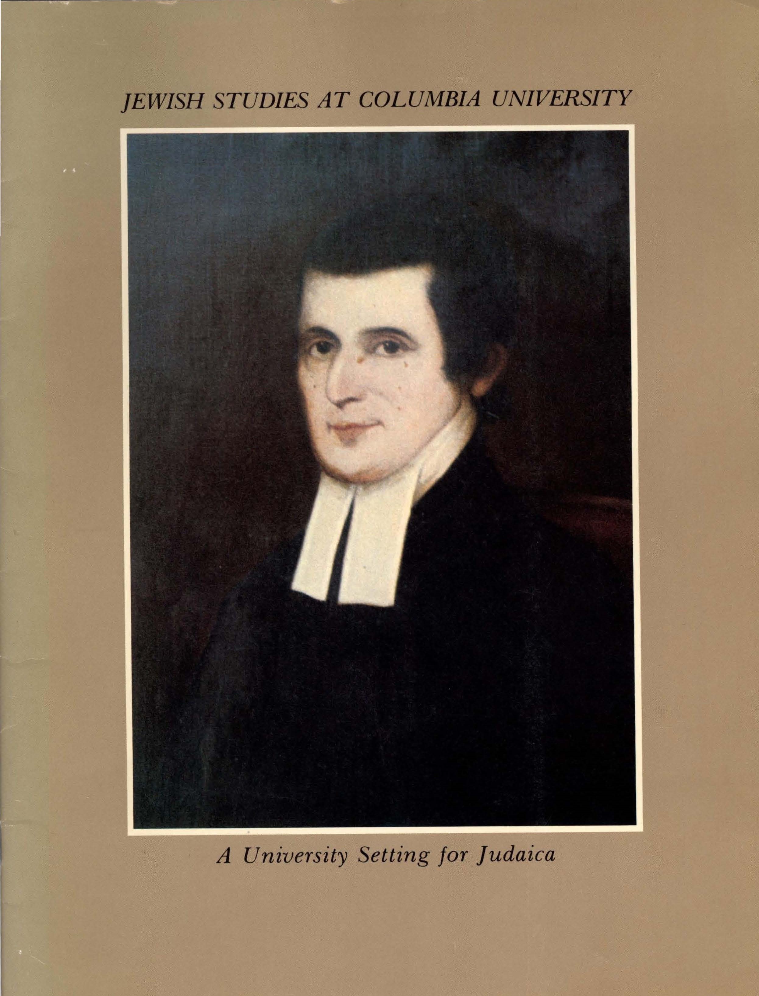 Image of a painting of a man on the cover of a pamphlet