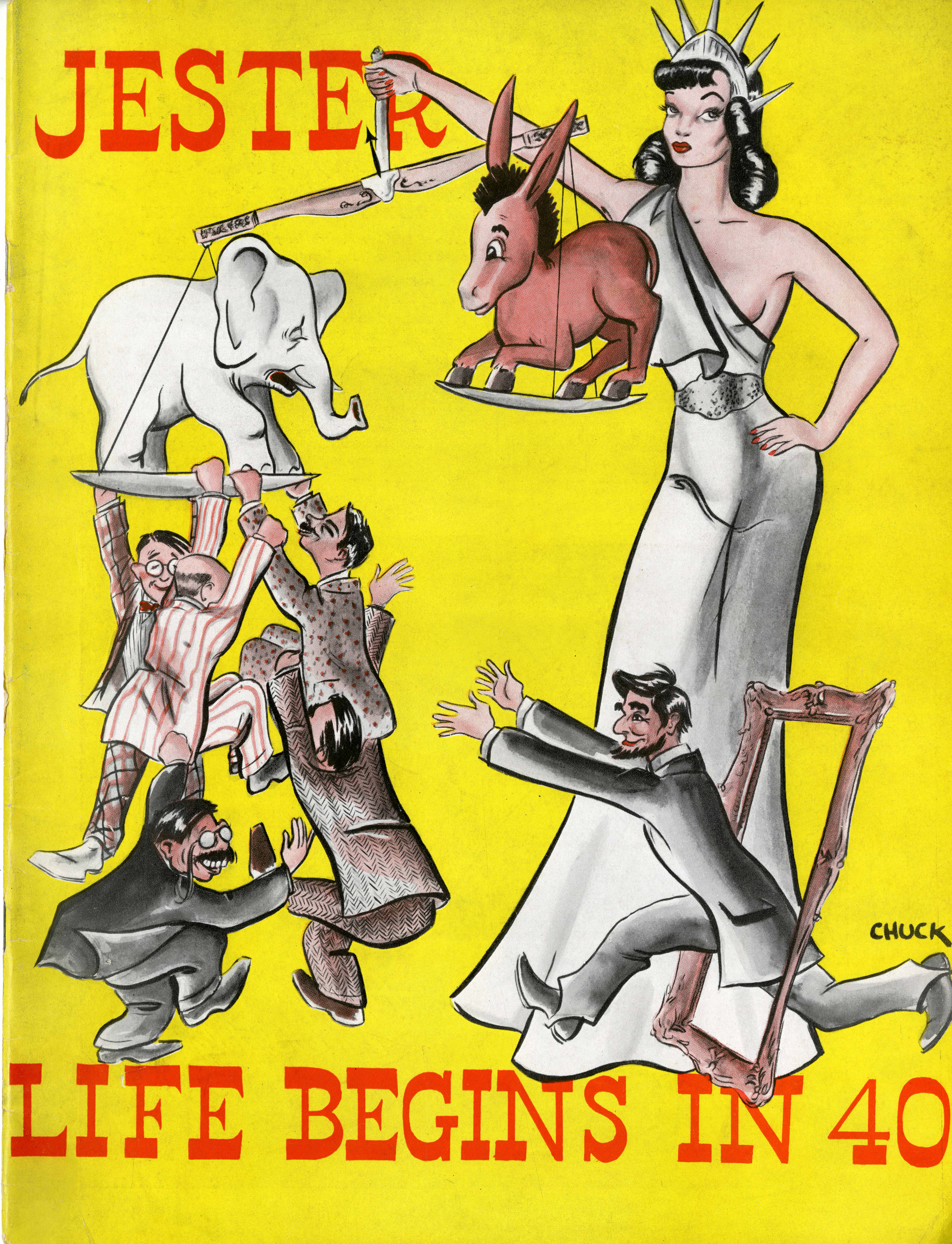 Program cover for Life Begins in '40